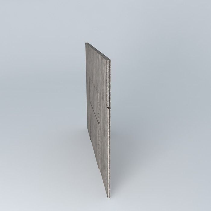 Feature wall Free 3D model_2