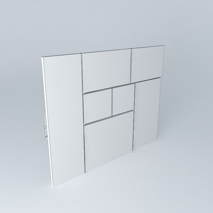 Feature wall Free 3D model_3