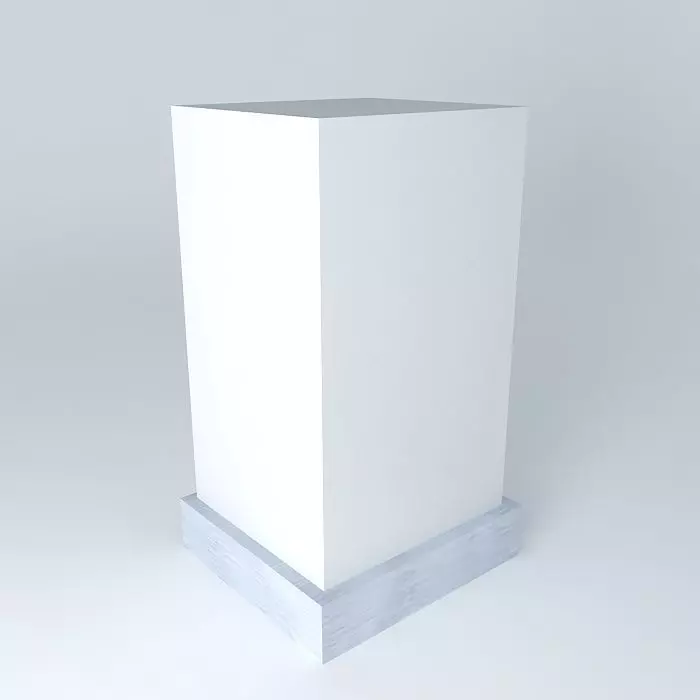 Lightbox pedestal Free 3D model_0