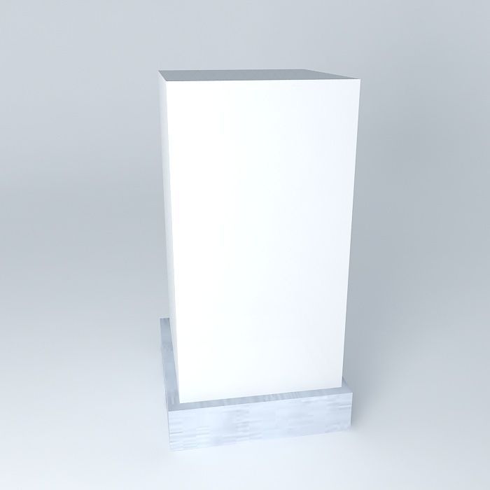 Lightbox pedestal Free 3D model_2