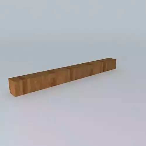 Wooden block bench Free 3D model