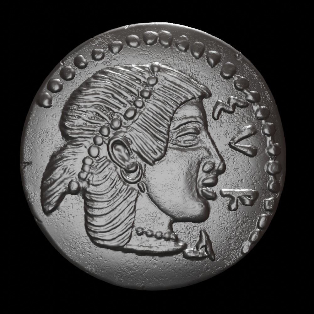 Octopus Coin-Silver Litra 3D print model_2