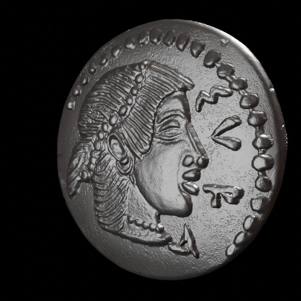 Octopus Coin-Silver Litra 3D print model_16