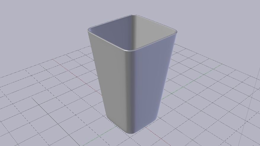 Simple Cup Low-poly 3D model_3