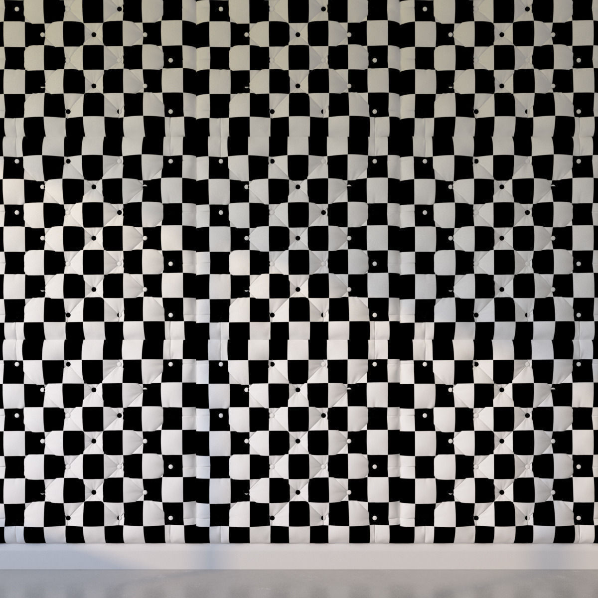 Decorative wall panel gray 3D model_4