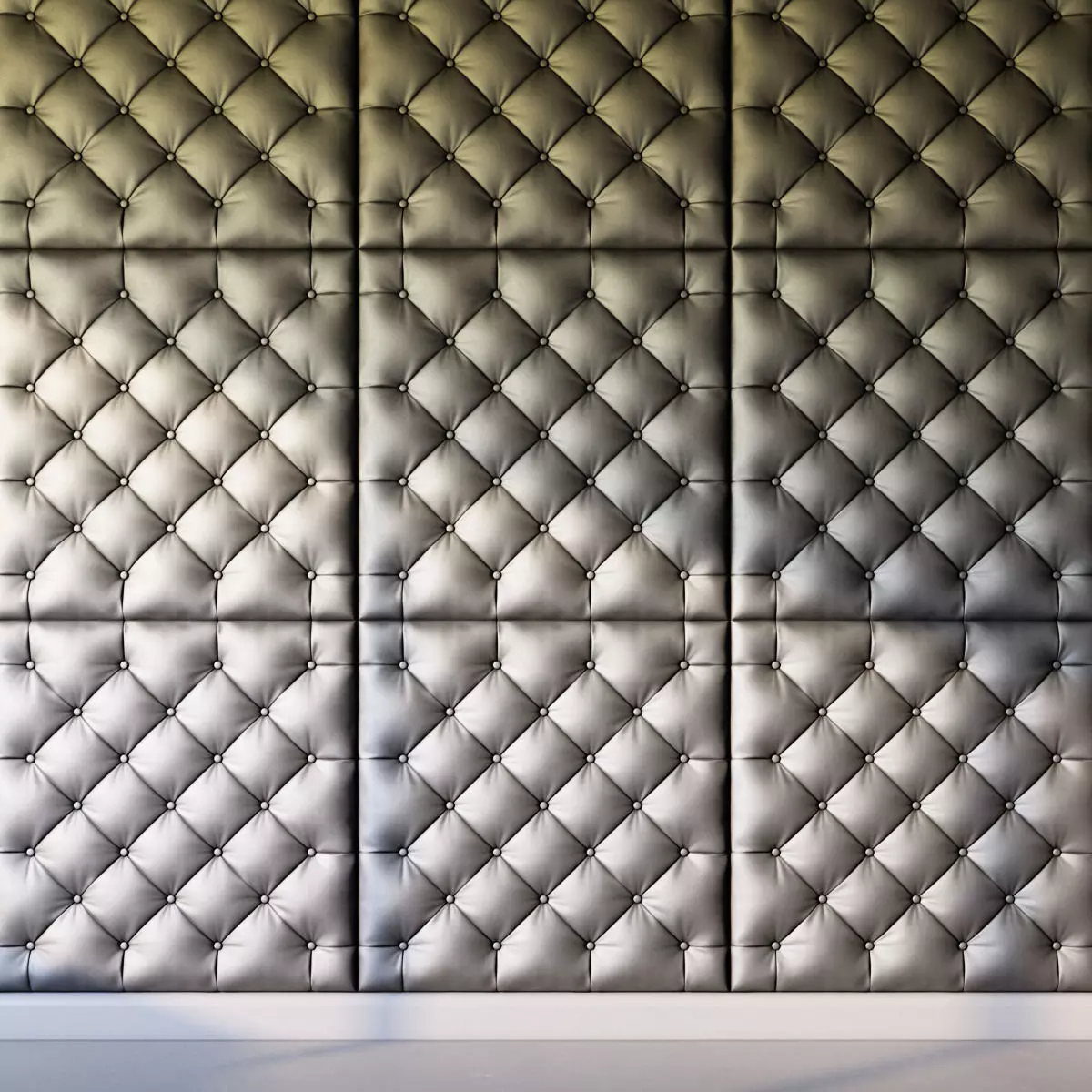 Decorative wall panel gray 3D model_0