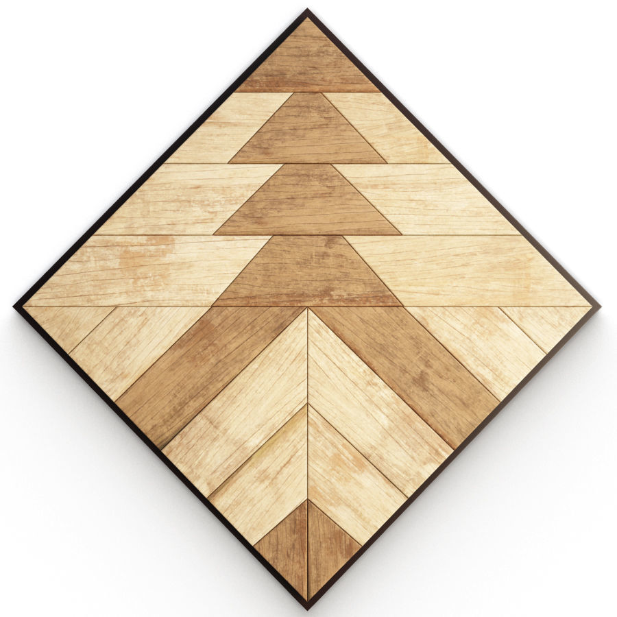 Geometric Ethnic Wall Decoration 2 3D model_3