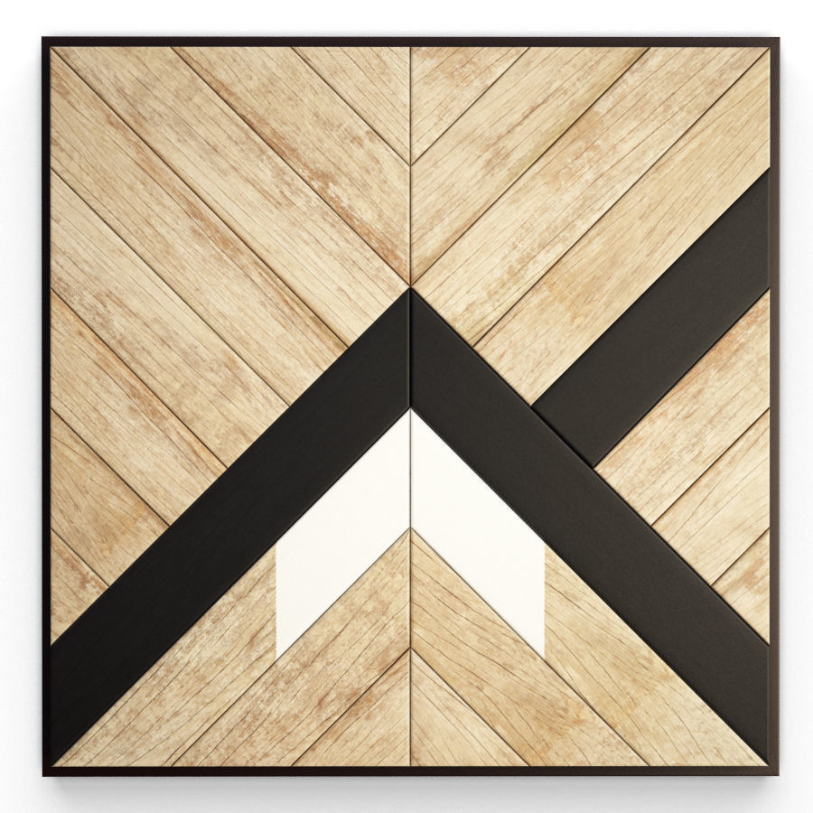 Geometric Ethnic Wall Decoration 2 3D model_7