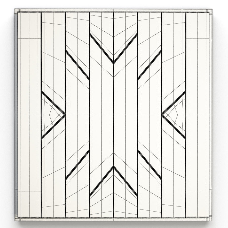 Geometric Ethnic Wall Decoration 2 3D model_6