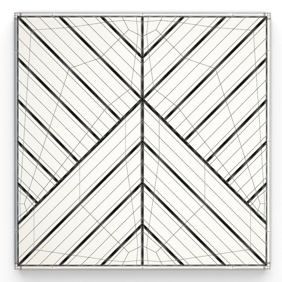 Geometric Ethnic Wall Decoration 2 3D model_8