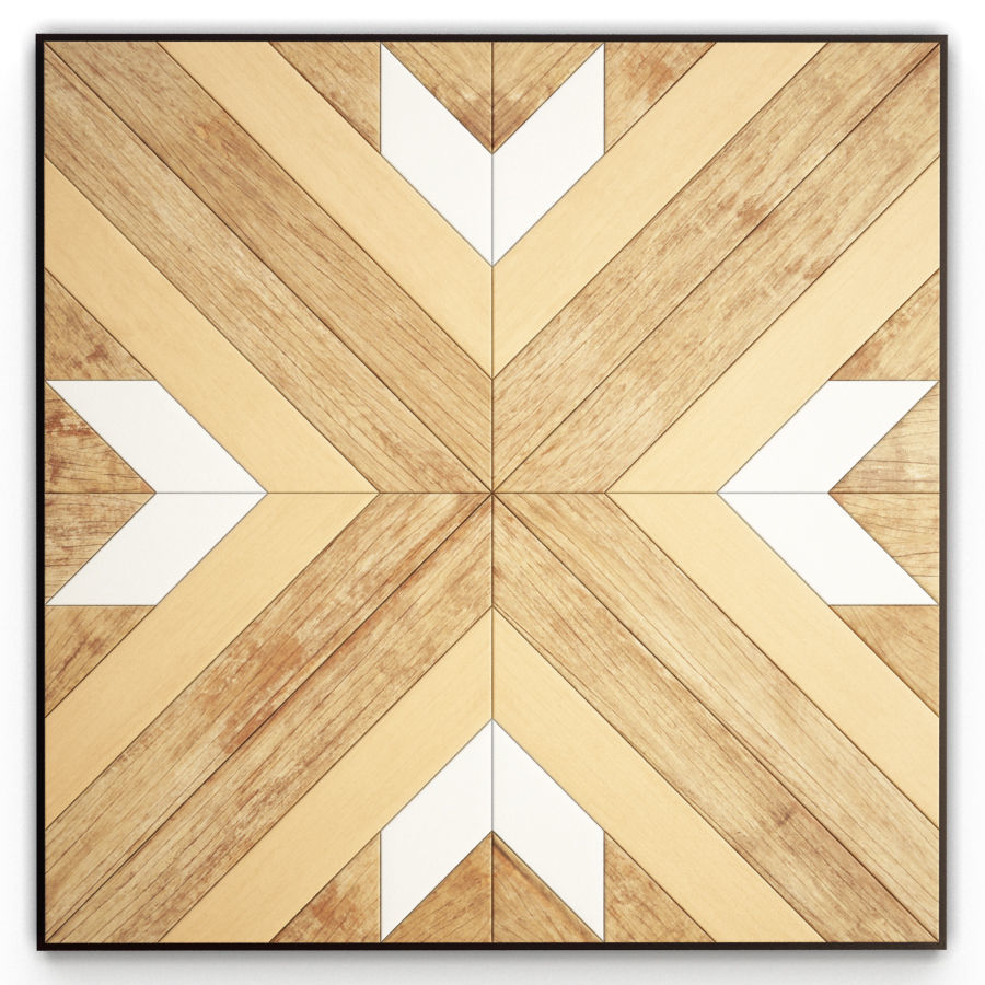 Geometric Ethnic Wall Decoration 2 3D model_1
