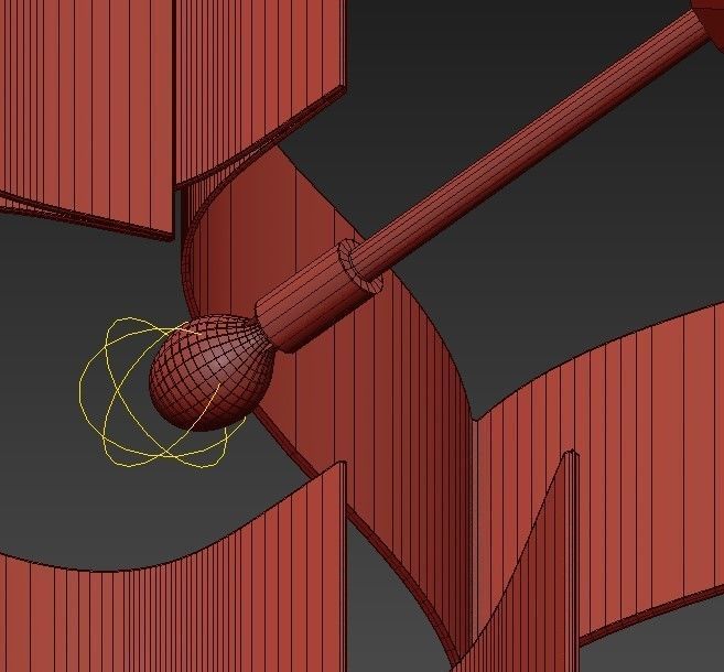 Grand Lotus Black Chandelier 3D model_6