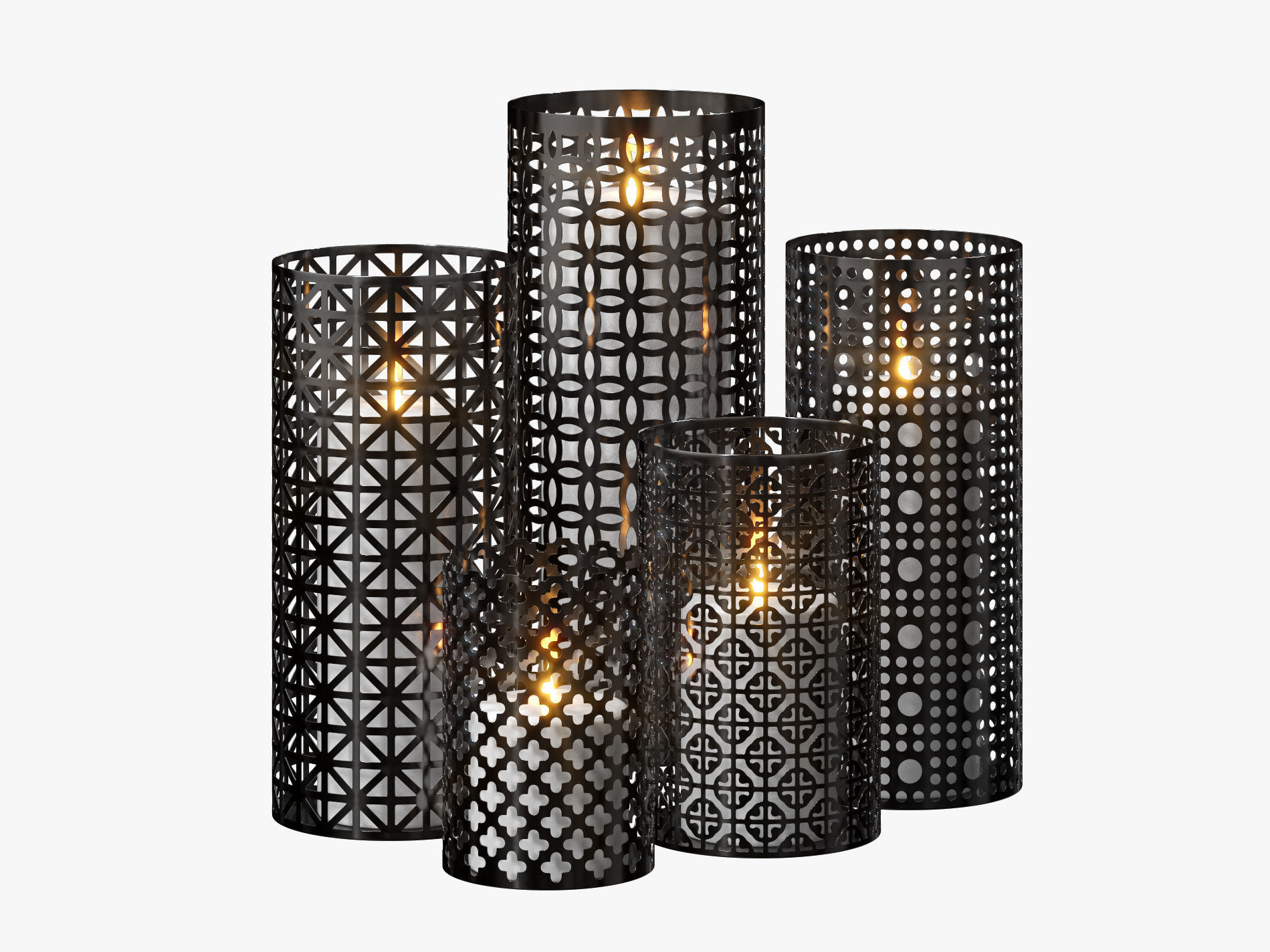 Moroccan Lanterns 3D model_1