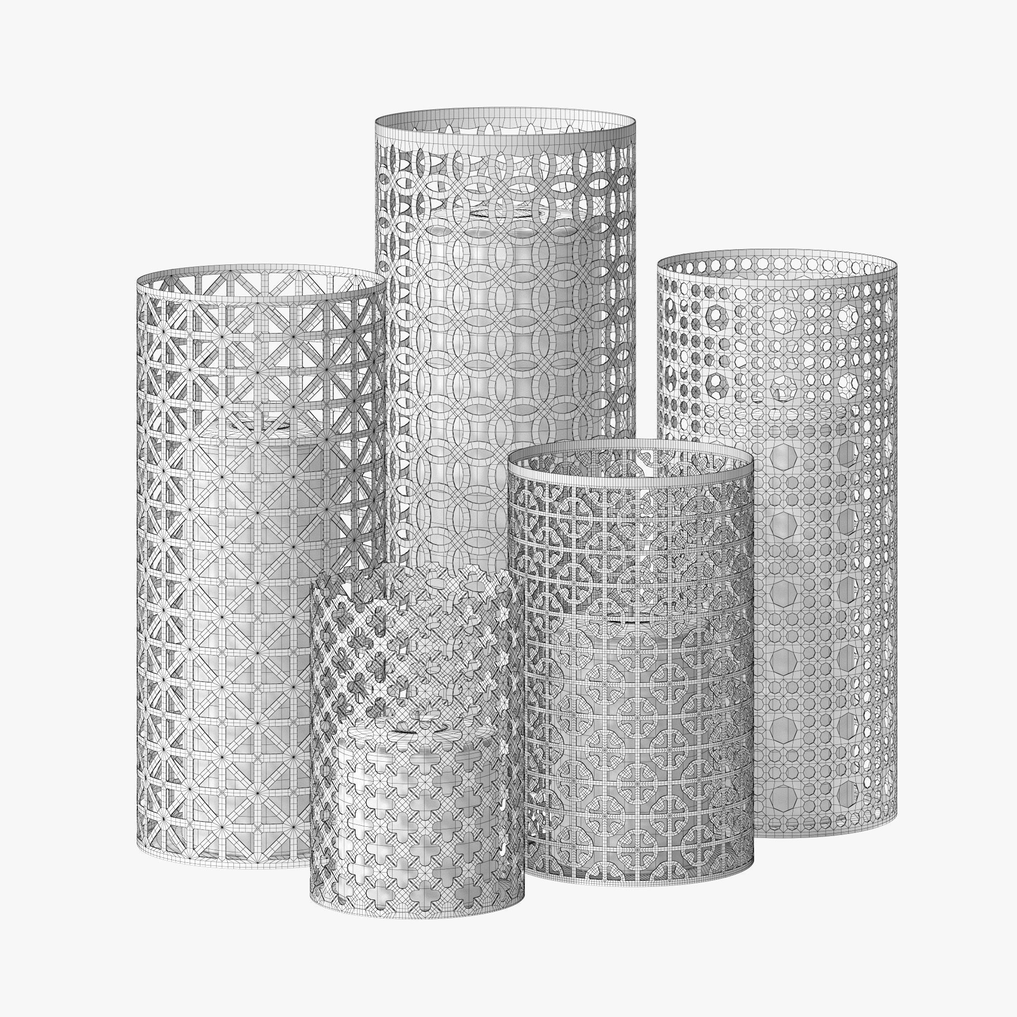 Moroccan Lanterns 3D model_2