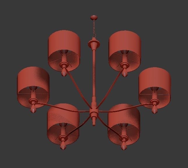 Bonnington Chandelier 3D model_2