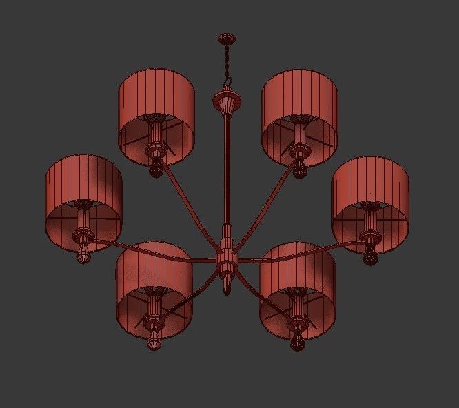 Bonnington Chandelier 3D model_3