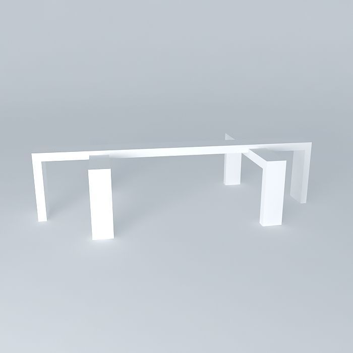Skinny bar table Free 3D model_2