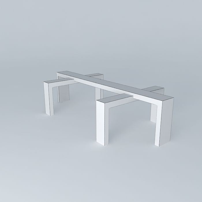 Skinny bar table Free 3D model_3