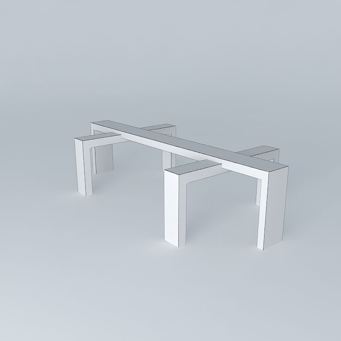 Skinny bar table Free 3D model_4