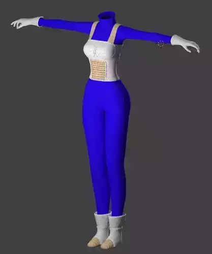 Dragon Ball Armor bodysuit chest plate gloves boots Low-poly 3D model