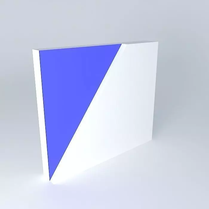 Stage wall blue Free 3D model