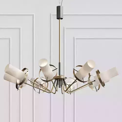 Stilnovo Modernist Chandelier