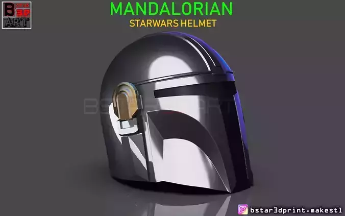 MANDALORIAN HELMET - STAR WARS movie 2019 3D print model