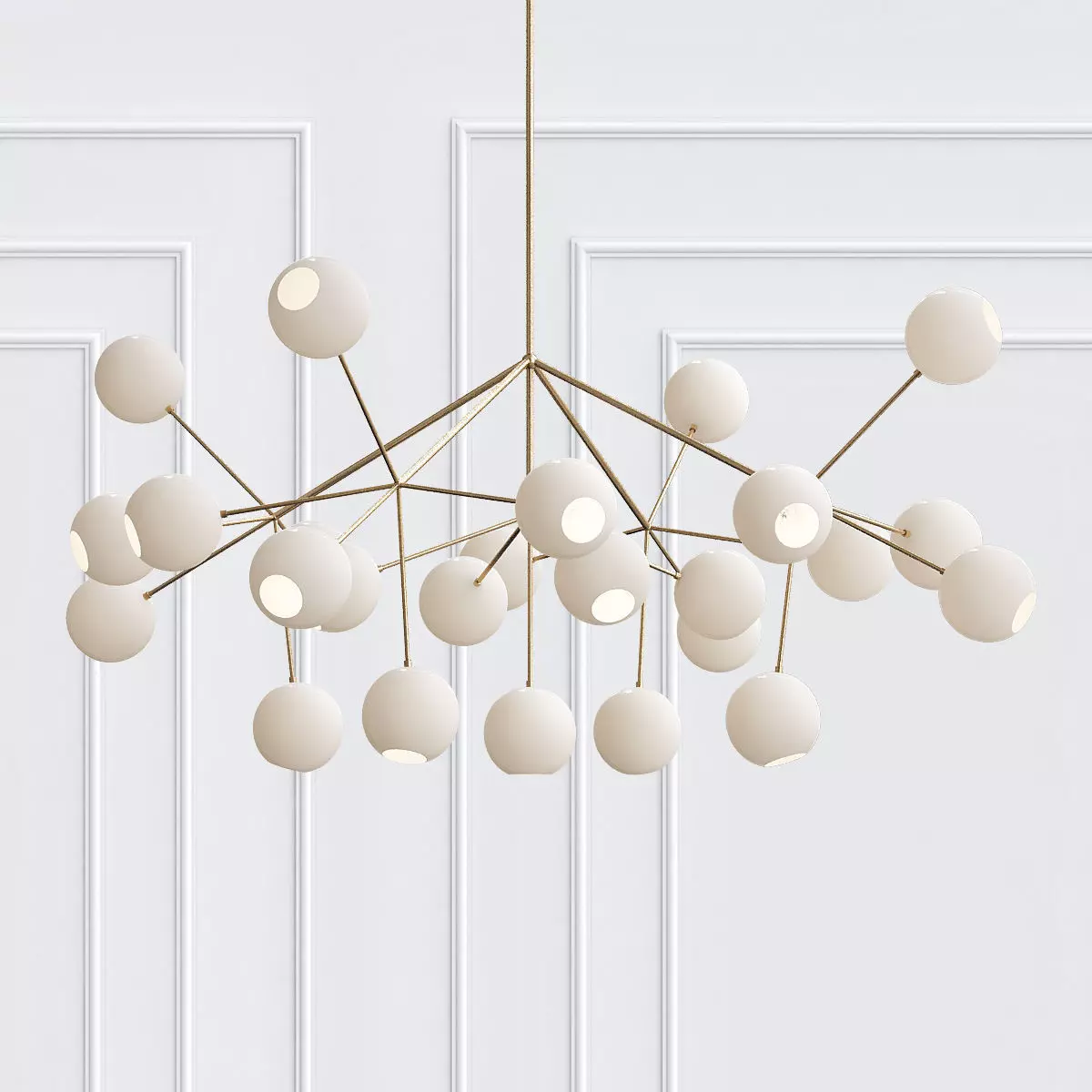 Unique Snow Crystal Illuminated Sculpture 3D model_0