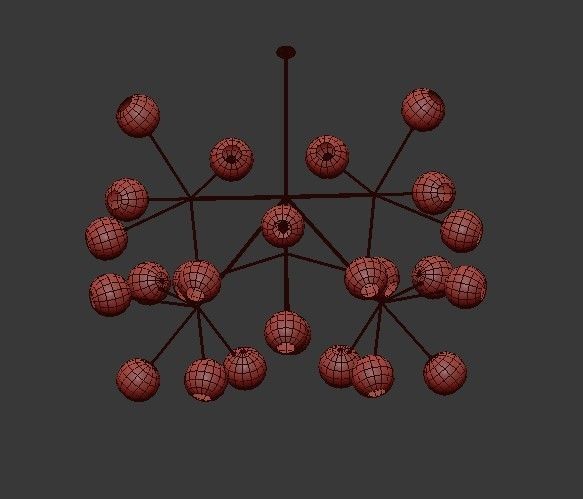 Unique Snow Crystal Illuminated Sculpture 3D model_1