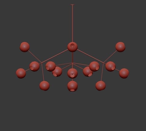 Unique Snow Crystal Illuminated Sculpture 3D model_6