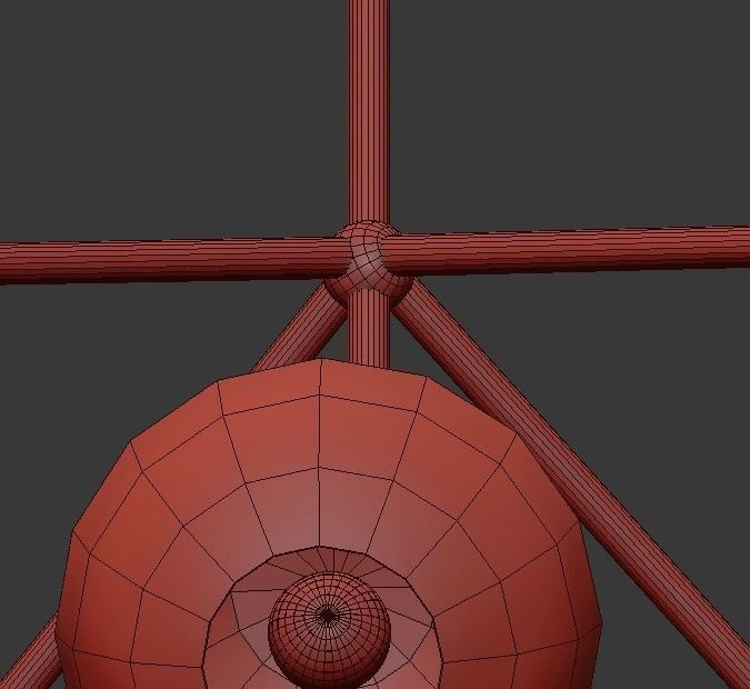 Unique Snow Crystal Illuminated Sculpture 3D model_2