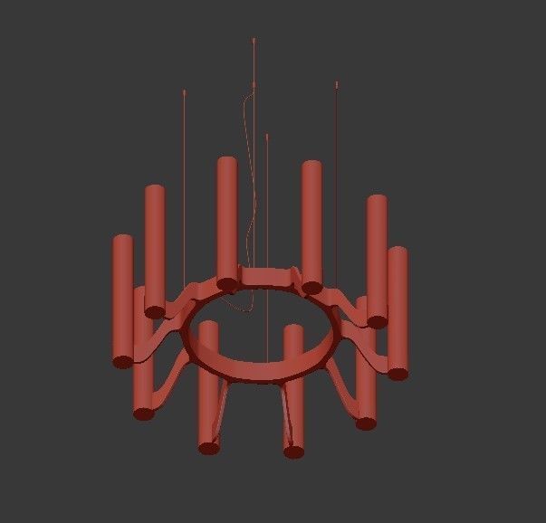 Flex Chandelier 3D model_2