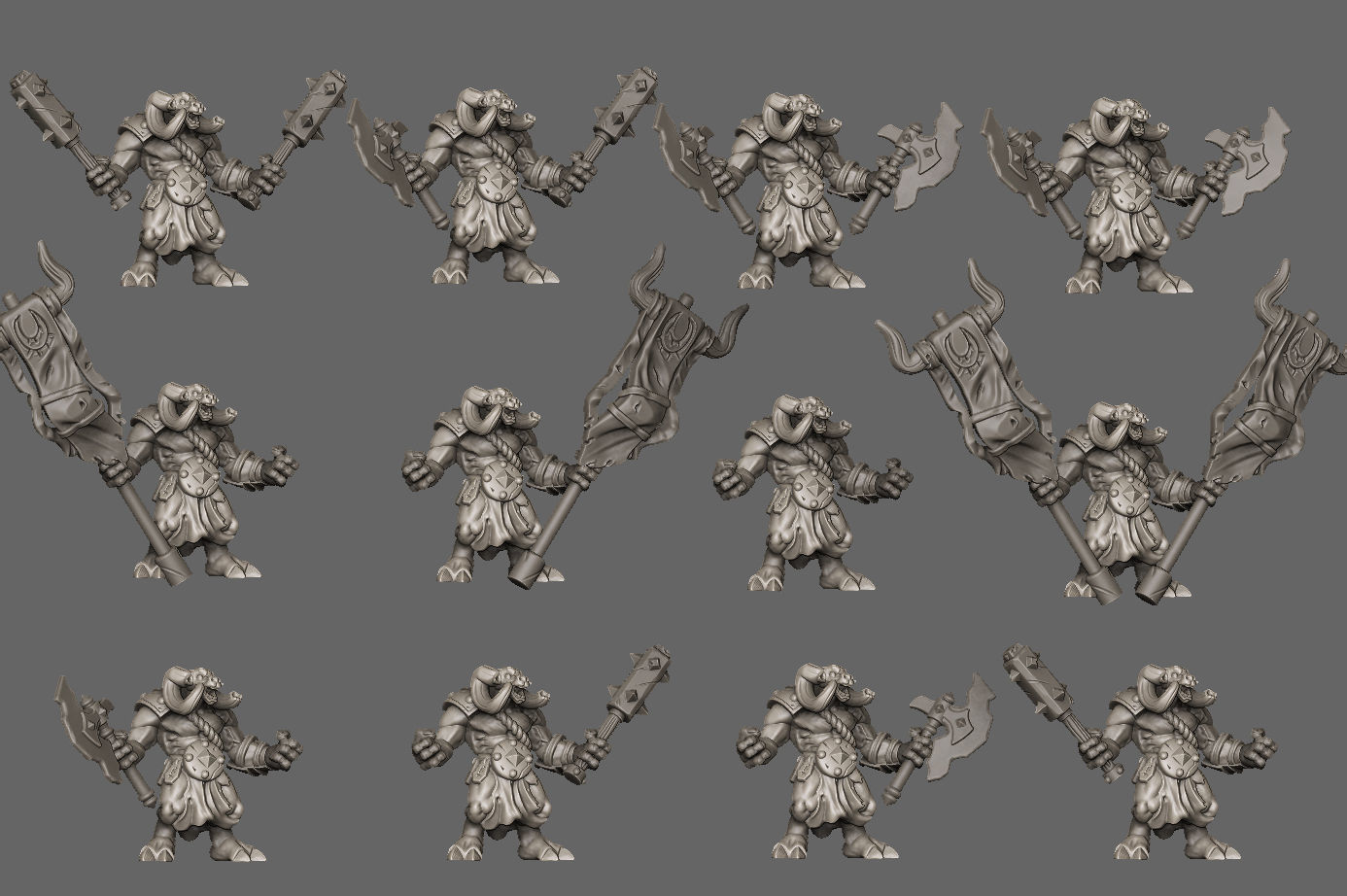 Beaastmen Warsinger 3D print model_1