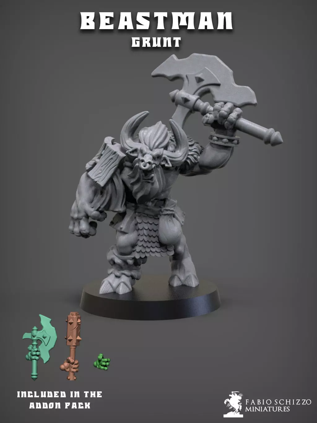 Beastman Grunt 3D print model_0