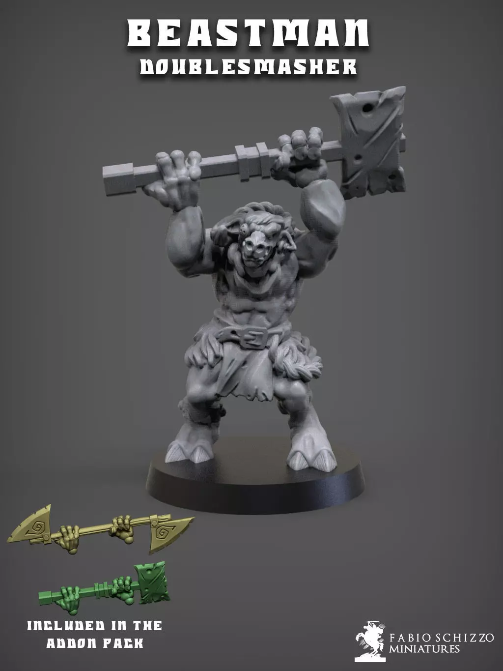 Beastman Doublesmasher 3D print model_0
