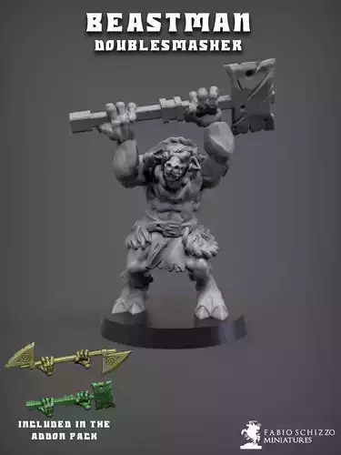 Beastman Doublesmasher 3D print model