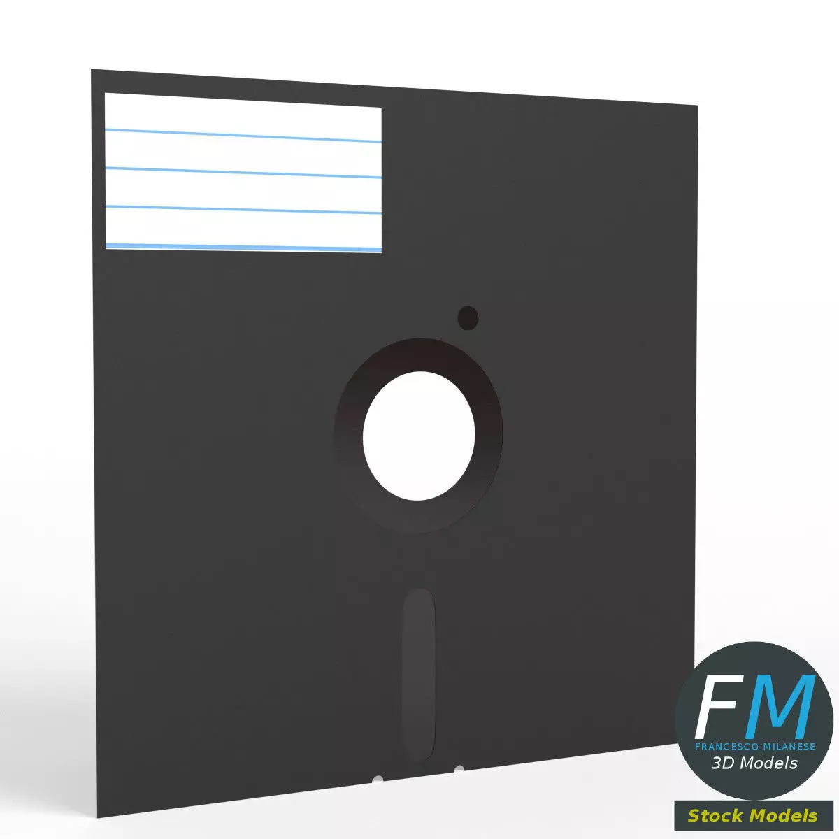 8 inch floppy disk 3D model | CGTrader