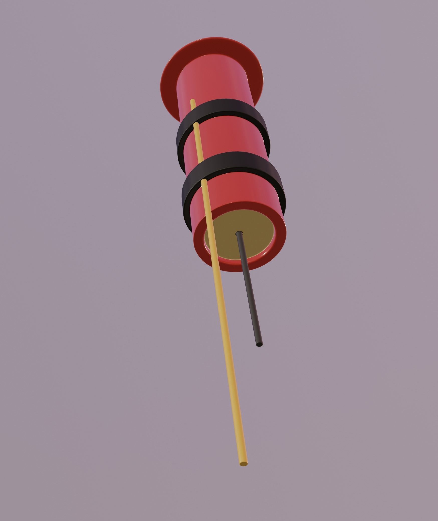 Firework Rocket 3D model_2