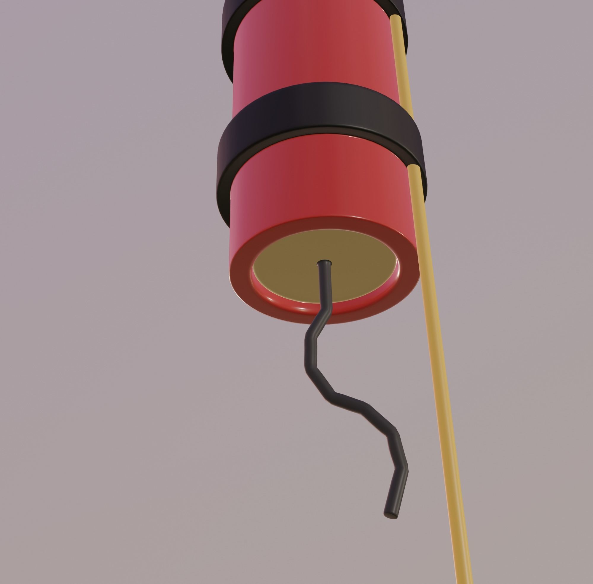Firework Rocket 3D model_5