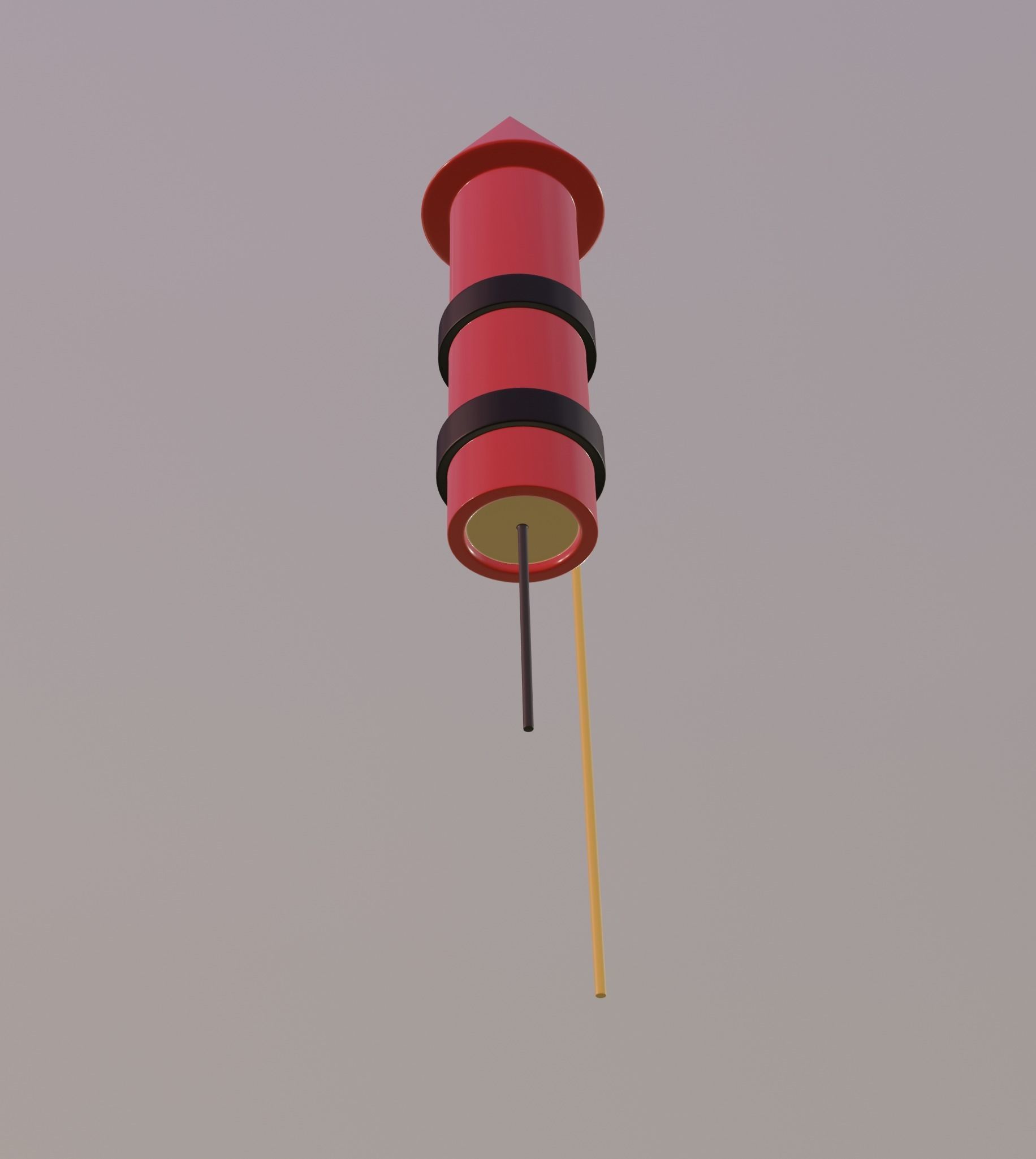 Firework Rocket 3D model_1