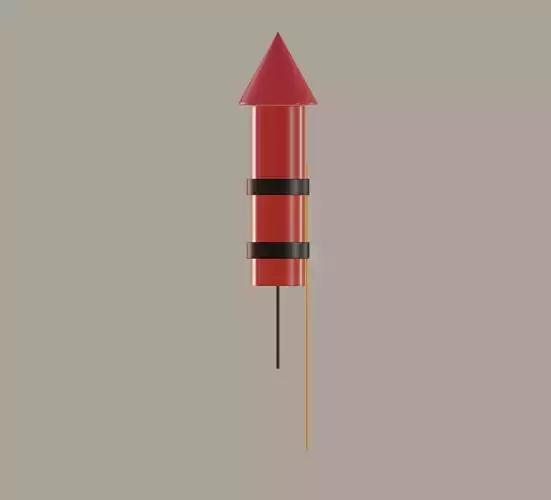 Firework Rocket 3D model