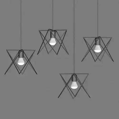 Simple Star Shaped Pendant Lights  Industrial