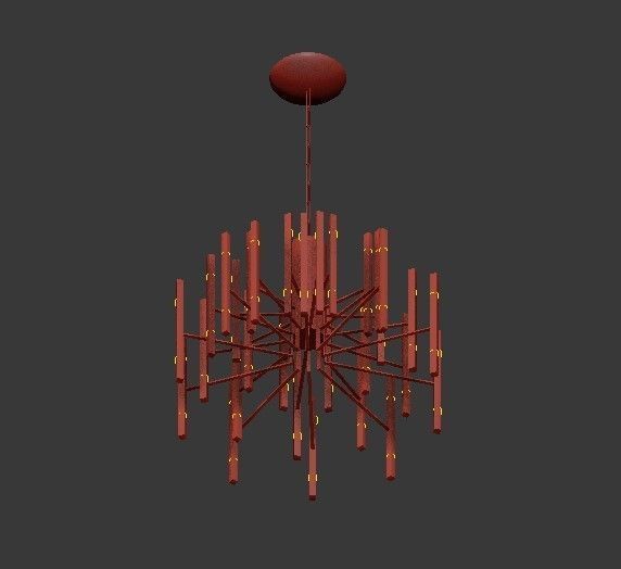 Stunning Artistic Chandelier 3D model_2
