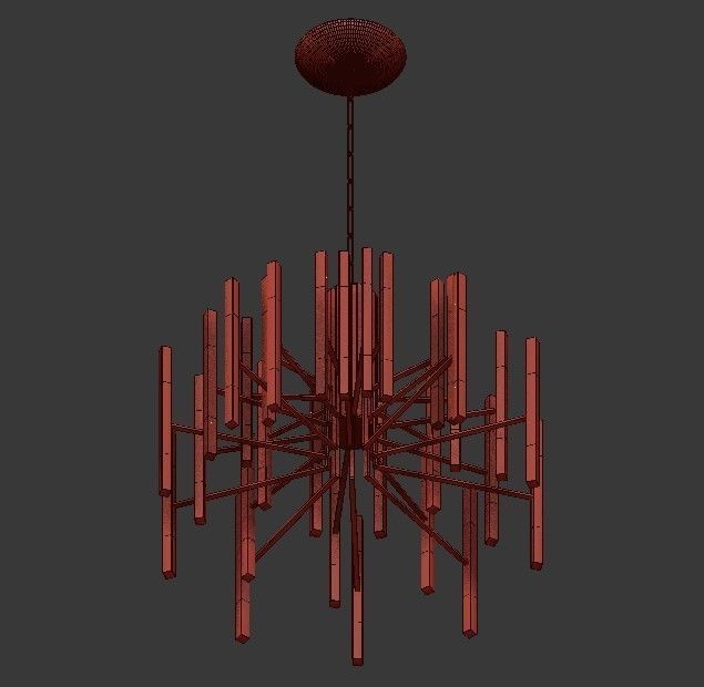 Stunning Artistic Chandelier 3D model_3