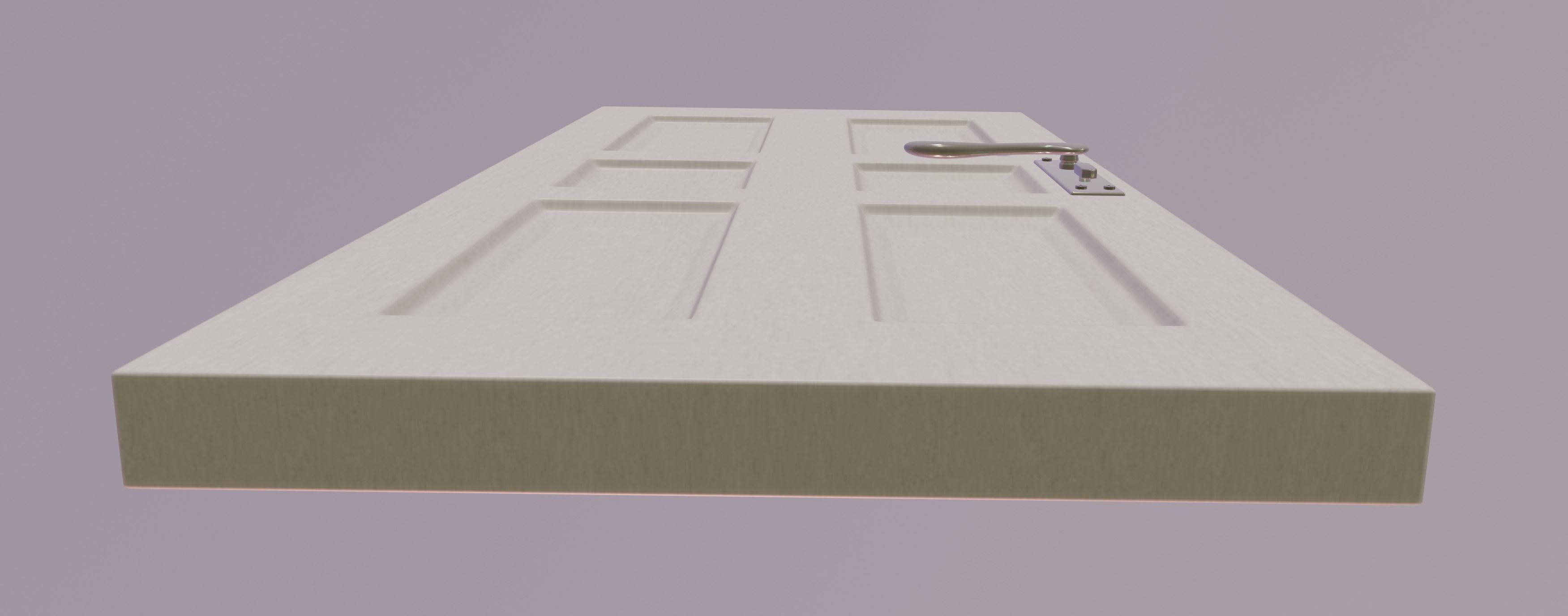 White Door 3D model_5