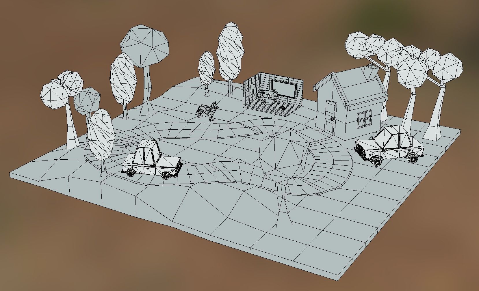 Low Poly Game assets Low-poly 3D model_1