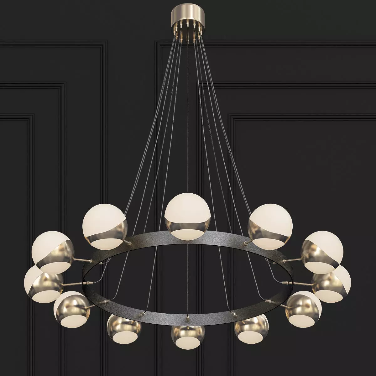 Impressive Italian Chandelier 3D model_0