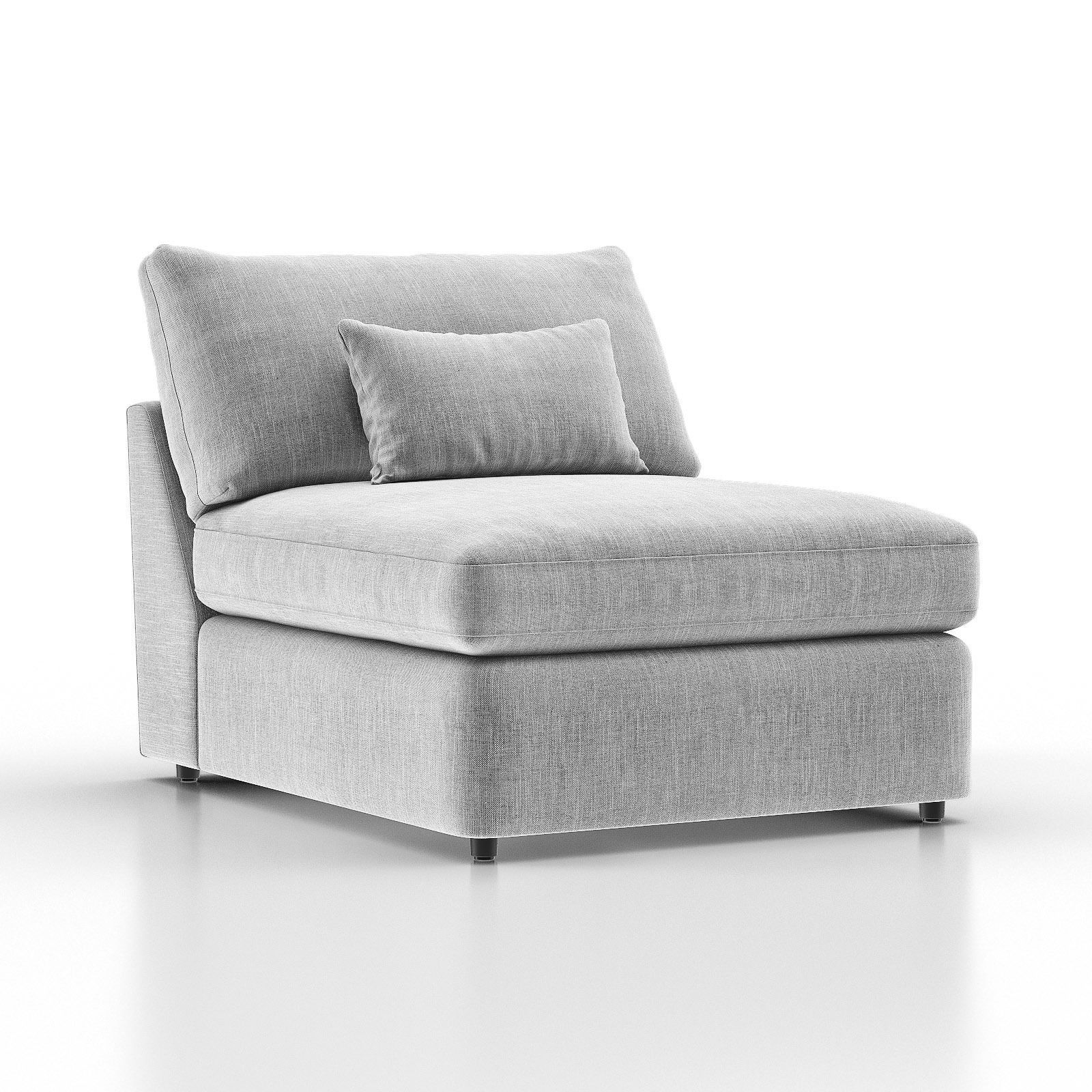LOUNGE II PETITE Outdoor Upholstered Sofa Composition II 3D model_2
