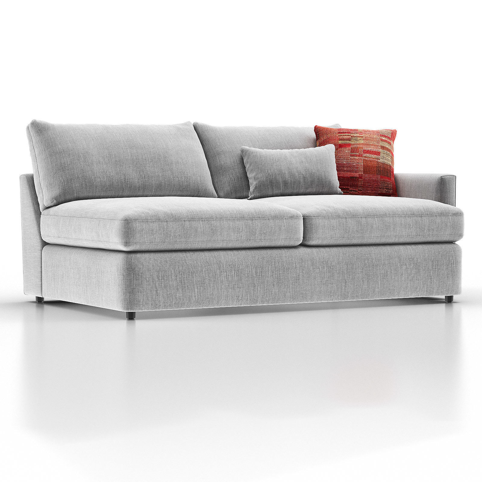 LOUNGE II PETITE Outdoor Upholstered Sofa Composition II 3D model_3