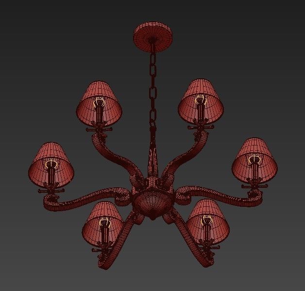 Visual Comfort Alexa Hampton Myrna Chandelier 3D model_3